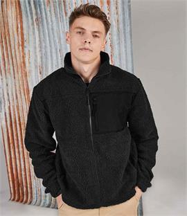 Front Row Recycled Sherpa Fleece Jacket